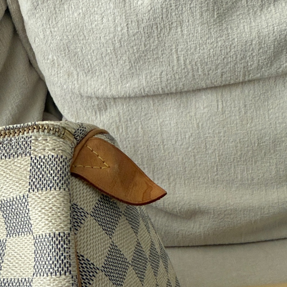 Louis Vuitton Damier Azur Satchel - Cream and Brown - Picture 6 of 11
